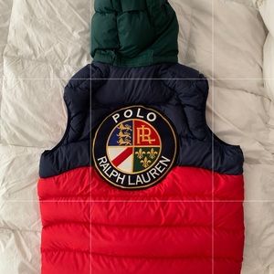 Mens Ralph Lauren puffer vest.